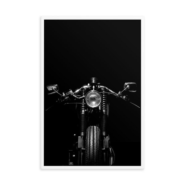 Classic Motorcycle Framed Photo Poster