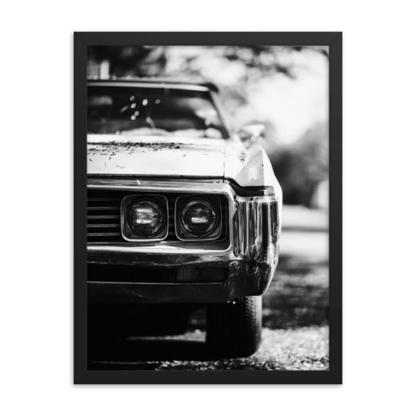 Classic Retro Auto. Framed Photo Poster