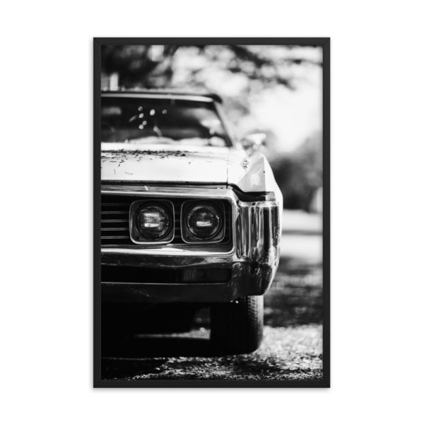 Classic Retro Auto. Framed Photo Poster
