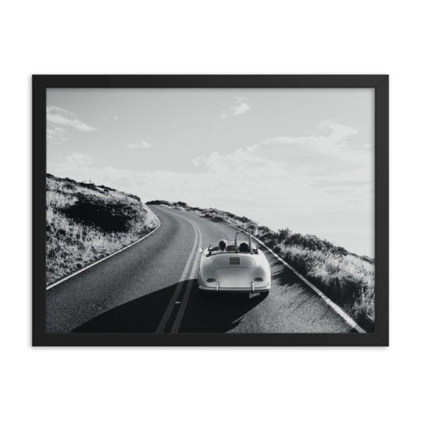 Classic Vintage Sports Car Framed Photo Poster