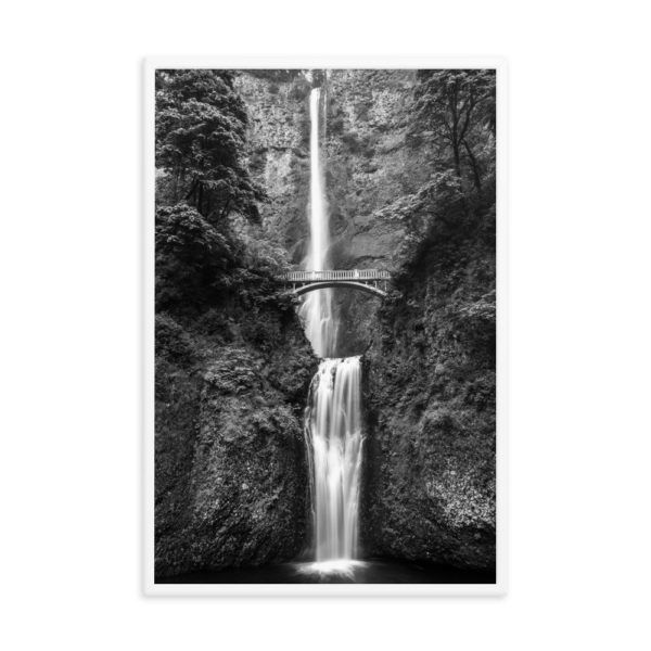 Waterfall Waterfall in Mountain Forest Framed Photo Poster